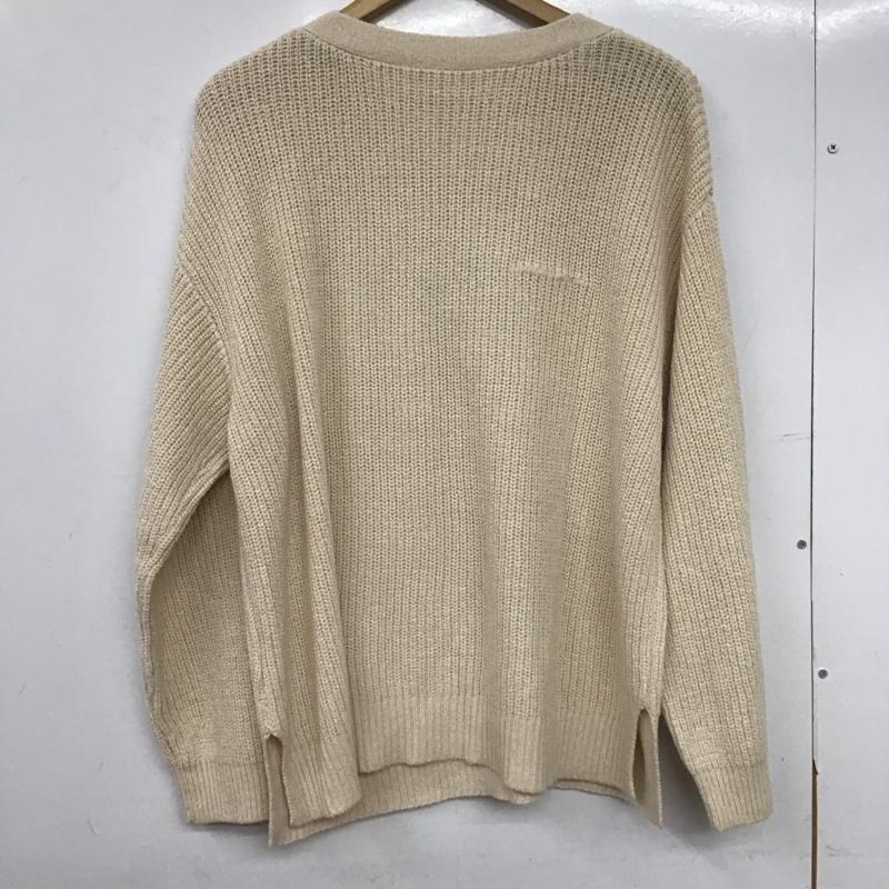 ローリーズファーム LOWRYS FARM ニット、セーター 長袖 FREE 無地 アイボリー / アイボリー /  レディース USED 古着 中古 10150204