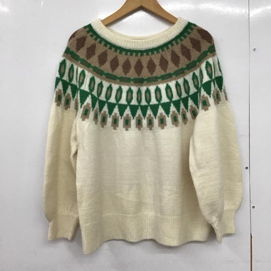 ローリーズファーム LOWRYS FARM ニット、セーター 長袖 FREE  マルチカラー / マルチカラー /  レディース USED 古着 中古 10150206