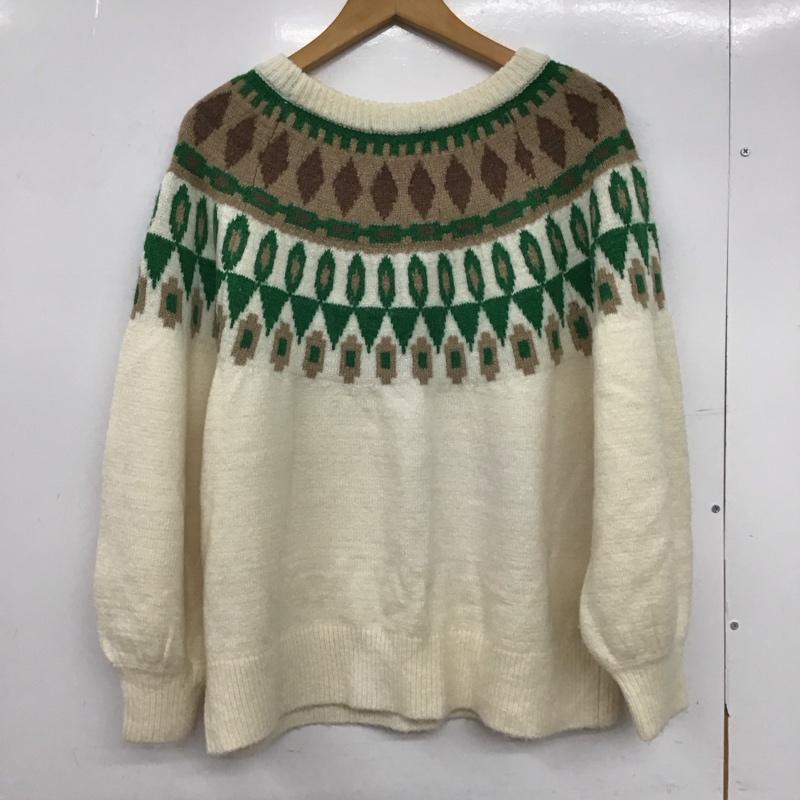 ローリーズファーム LOWRYS FARM ニット、セーター 長袖 FREE  マルチカラー / マルチカラー /  レディース USED 古着 中古 10150206