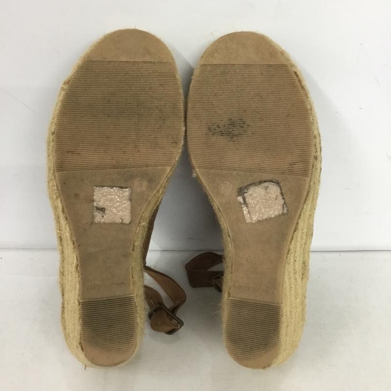 ギャップ GAP サンダル サンダル ウェッジソール ジュートサンダル 無地 茶 / ブラウン /  レディース USED 古着 中古 10150221