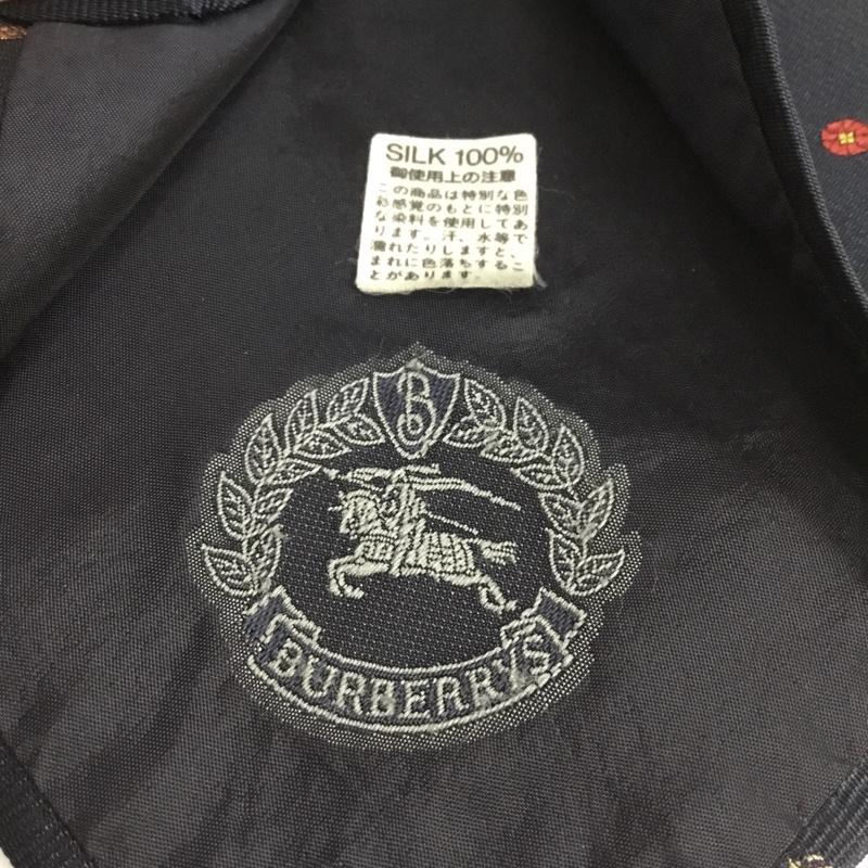 バーバリーズ BURBERRYS ネクタイ ネクタイ シルク 総柄 紺 / ネイビー /  メンズ USED 古着 中古 10150227