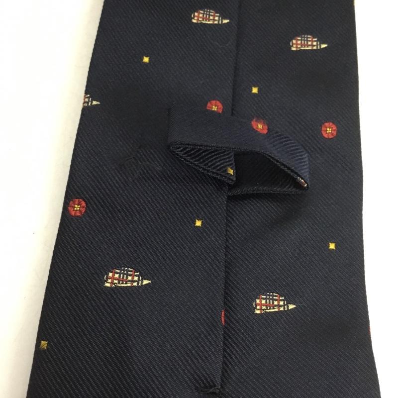 バーバリーズ BURBERRYS ネクタイ ネクタイ シルク 総柄 紺 / ネイビー /  メンズ USED 古着 中古 10150227