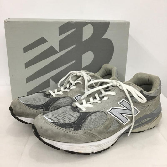 ニューバランス New Balance スニーカー スニーカー M990GY3 29.5cm 箱有 29.5cm ロゴ、文字 灰 / グレー /  メンズ USED 古着 中古 10150236