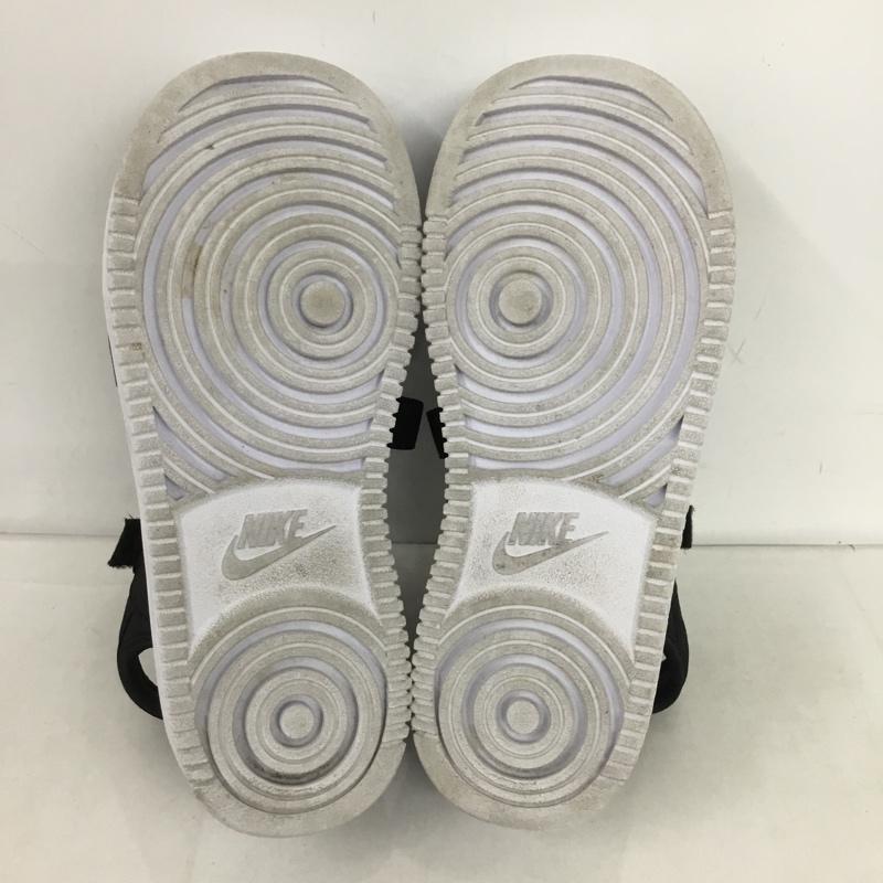 ナイキ NIKE サンダル サンダル DH0223-001 W ICON CLASSIC SANDAL 26cm 厚底 スポーツサンダル 26.0cm ロゴ、文字 黒 / ブラック / X 白 / ホワイト /  レディース USED 古着 中古 10150241
