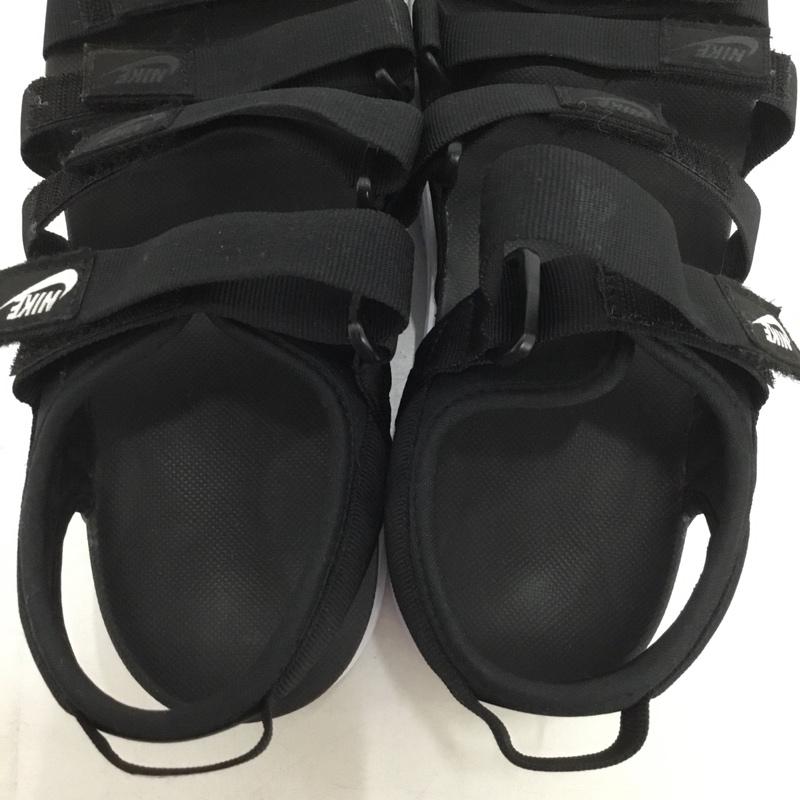 ナイキ NIKE サンダル サンダル DH0223-001 W ICON CLASSIC SANDAL 26cm 厚底 スポーツサンダル 26.0cm ロゴ、文字 黒 / ブラック / X 白 / ホワイト /  レディース USED 古着 中古 10150241