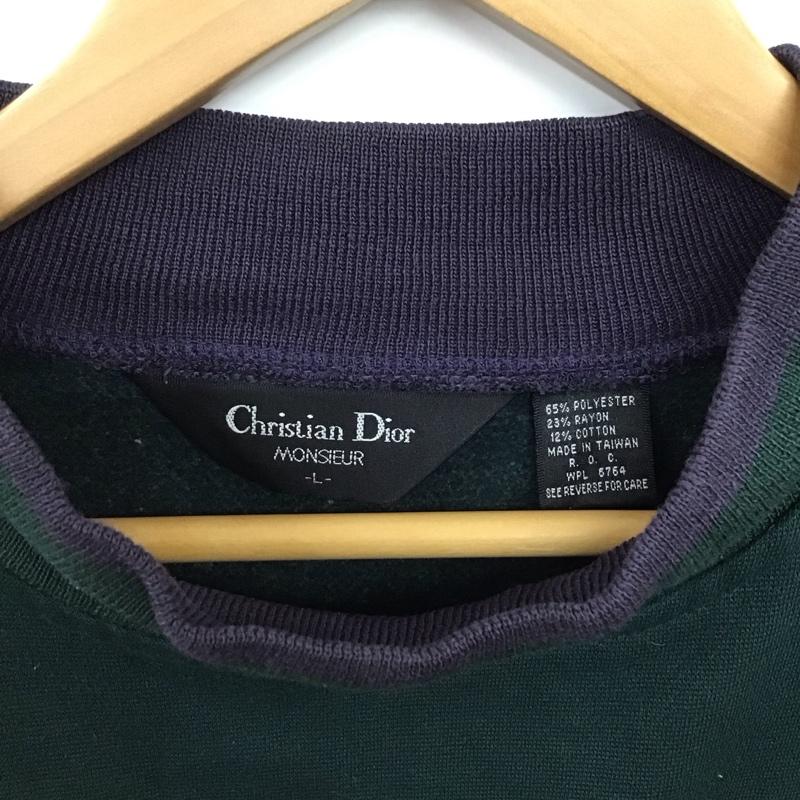 クリスチャンディオール Christian Dior トレーナー 長袖 長袖トレーナー スウェット スタンドネック プルオーバー L ロゴ、文字 マルチカラー / マルチカラー /  メンズ USED 古着 中古 10150250