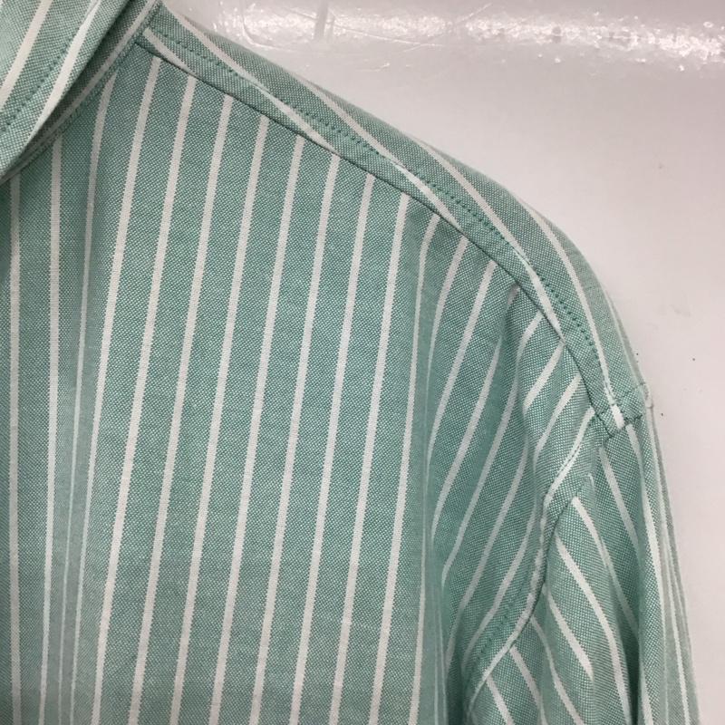 アメリカンホリック AMERICAN HOLIC シャツ、ブラウス 長袖 長袖シャツ ストライプシャツ カラーシャツ M ストライプ 薄緑 / ライトグリーン /  メンズ USED 古着 中古 10150255