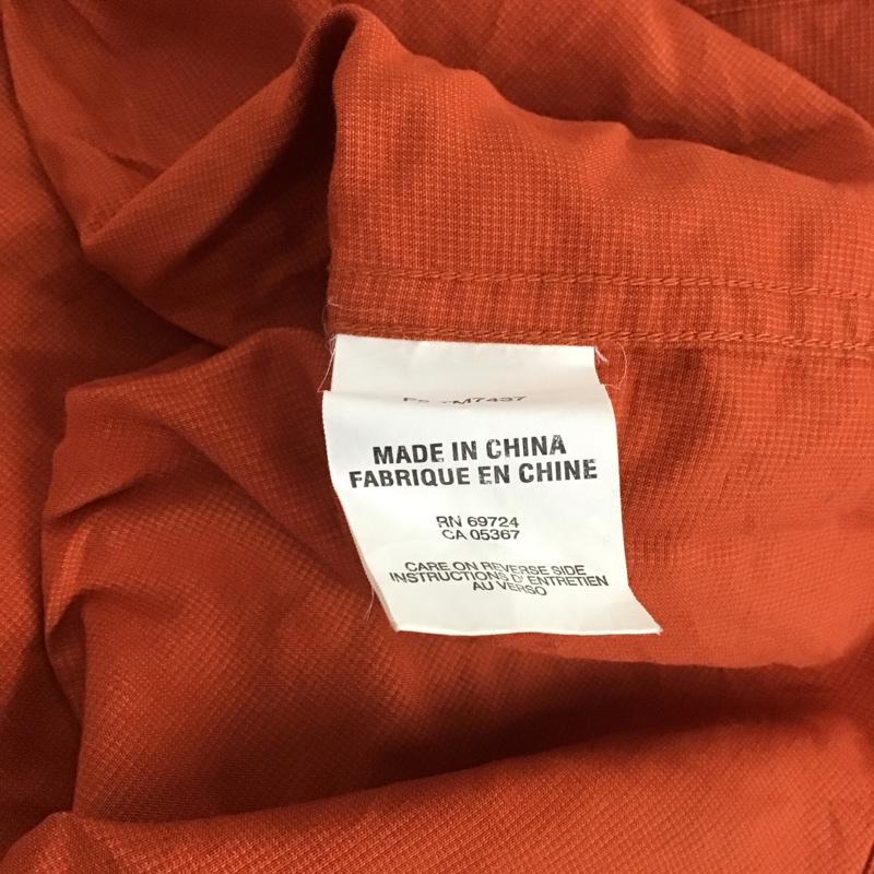 コロンビア Columbia シャツ、ブラウス 長袖 長袖シャツ 無地シャツ カラーシャツ 00s XXL ロゴ、文字 橙 / オレンジ /  メンズ USED 古着 中古 10150259