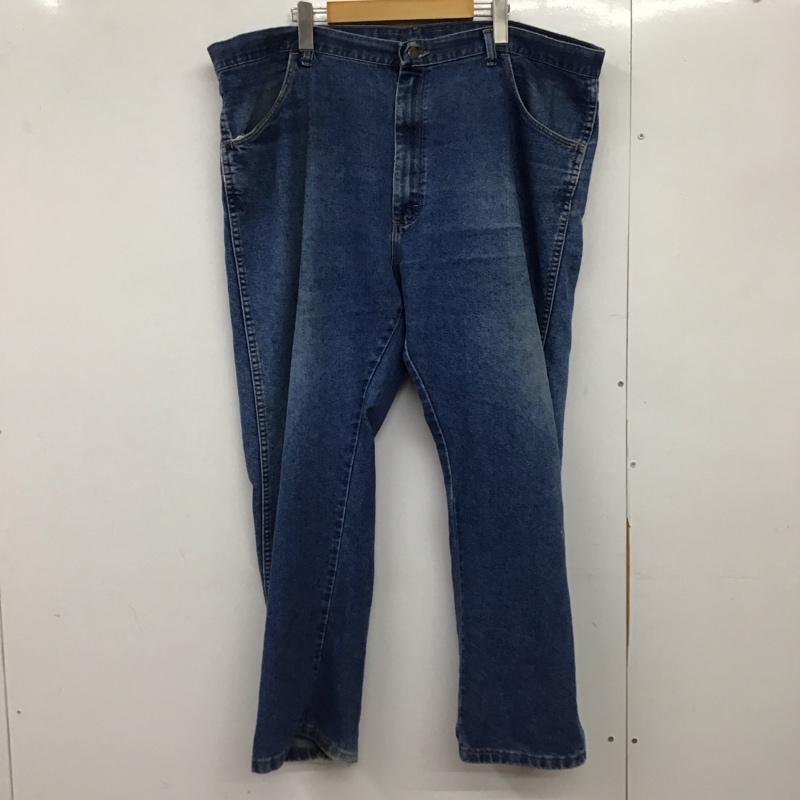 ラングラー Wrangler パンツ デニム、ジーンズ デニムパンツ ワイドパンツ カジュアルパンツ 42 無地 インディゴ / インディゴ /  メンズ USED 古着 中古 10150266