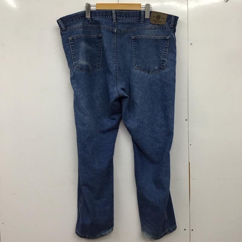 ラングラー Wrangler パンツ デニム、ジーンズ デニムパンツ ワイドパンツ カジュアルパンツ 42 無地 インディゴ / インディゴ /  メンズ USED 古着 中古 10150266