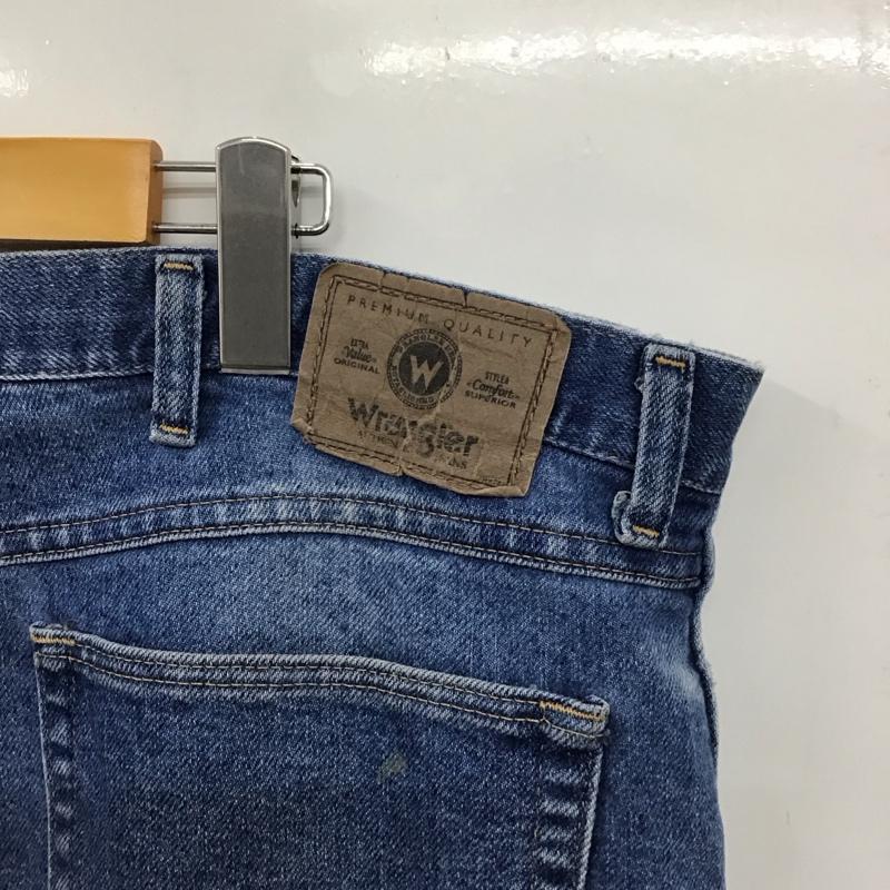 ラングラー Wrangler パンツ デニム、ジーンズ デニムパンツ ワイドパンツ カジュアルパンツ 42 無地 インディゴ / インディゴ /  メンズ USED 古着 中古 10150266