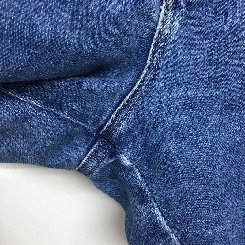 ラングラー Wrangler パンツ デニム、ジーンズ デニムパンツ ワイドパンツ カジュアルパンツ 42 無地 インディゴ / インディゴ /  メンズ USED 古着 中古 10150266