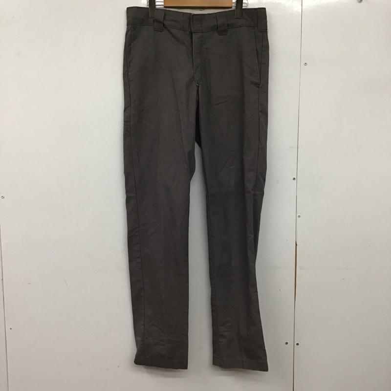 ディッキーズ Dickies パンツ ワークパンツ、ペインターパンツ ワイドパンツ カジュアルパンツ ワークパンツ 32インチ ロゴ、文字 灰 / グレー /  メンズ USED 古着 中古 10150270