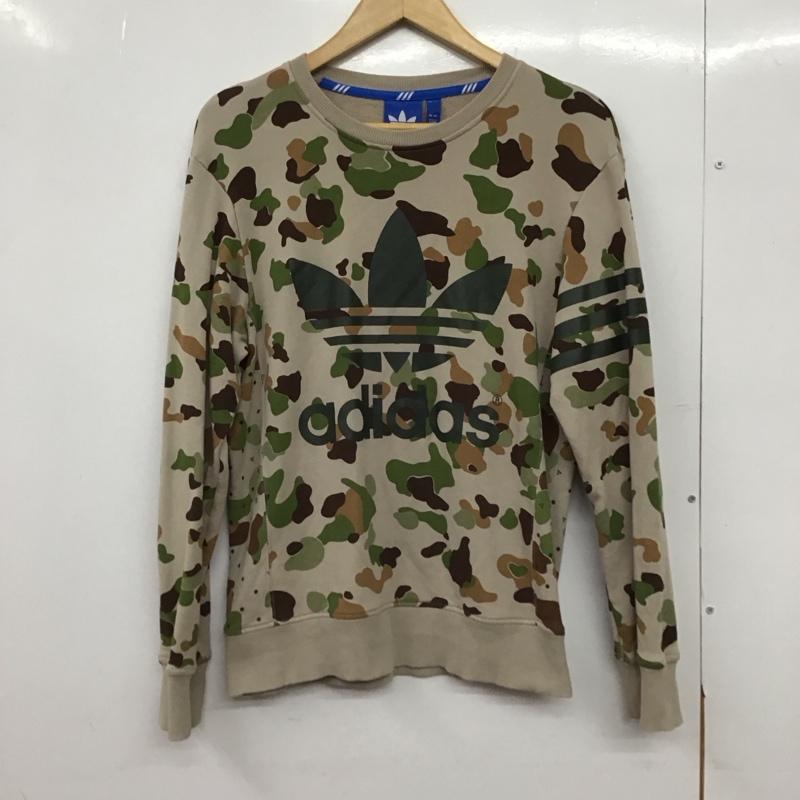 アディダス adidas トレーナー 長袖 m33829 長袖トレーナー S ロゴ、文字 マルチカラー / マルチカラー /  メンズ USED 古着 中古 10150276