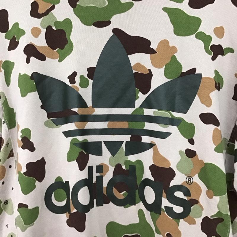 アディダス adidas トレーナー 長袖 m33829 長袖トレーナー S ロゴ、文字 マルチカラー / マルチカラー /  メンズ USED 古着 中古 10150276