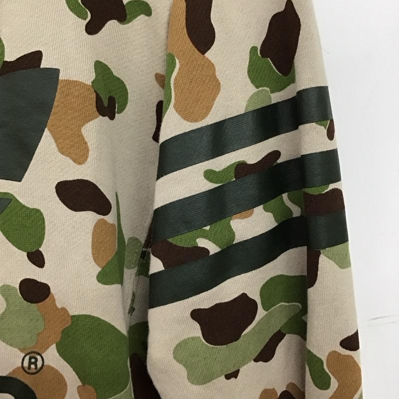 アディダス adidas トレーナー 長袖 m33829 長袖トレーナー S ロゴ、文字 マルチカラー / マルチカラー /  メンズ USED 古着 中古 10150276