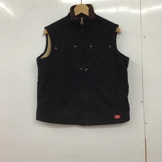 ディッキーズ Dickies ベスト ベスト ジップアップベスト アウター M 無地 黒 / ブラック /  メンズ USED 古着 中古 10150285