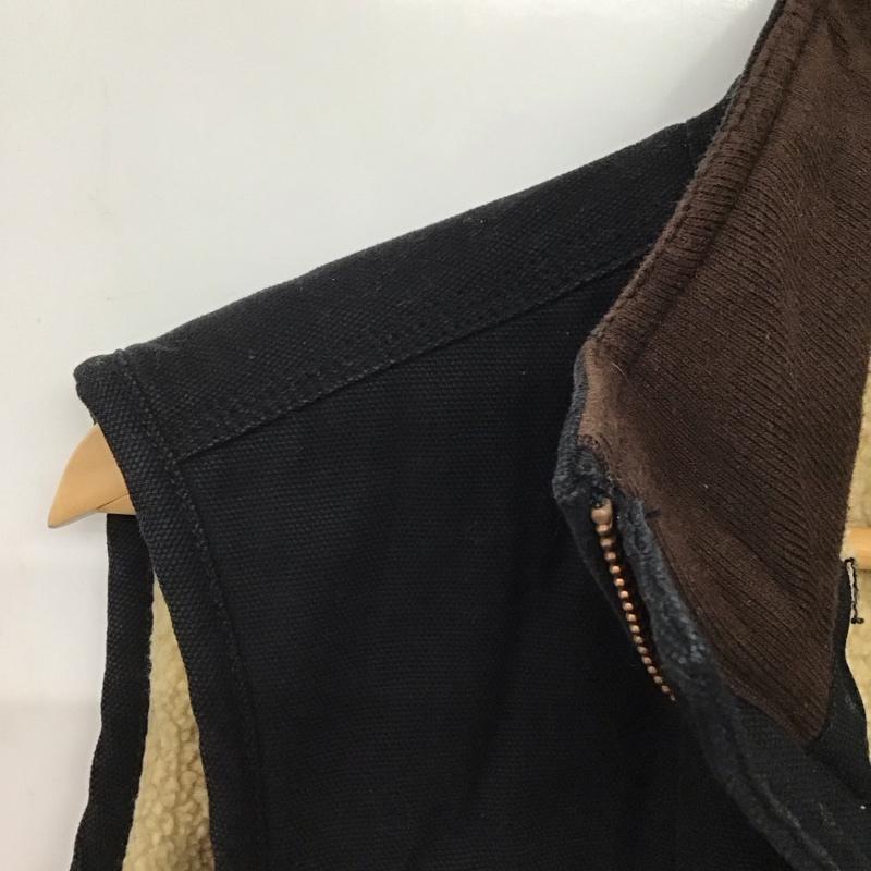 ディッキーズ Dickies ベスト ベスト ジップアップベスト アウター M 無地 黒 / ブラック /  メンズ USED 古着 中古 10150285