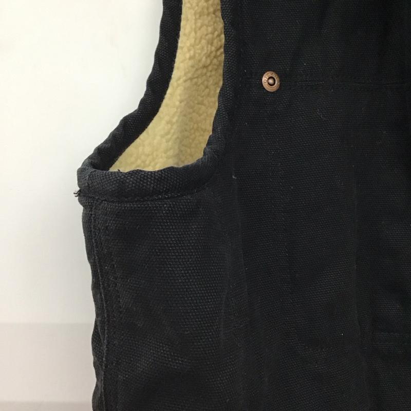ディッキーズ Dickies ベスト ベスト ジップアップベスト アウター M 無地 黒 / ブラック /  メンズ USED 古着 中古 10150285