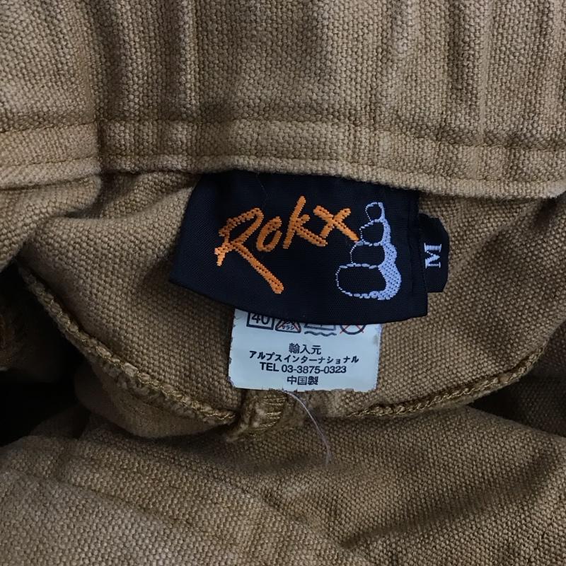 ロックス ROKX パンツ ワークパンツ、ペインターパンツ ワークパンツ ワイドパンツ カジュアルパンツ M ロゴ、文字 ベージュ / ベージュ /  メンズ USED 古着 中古 10150289