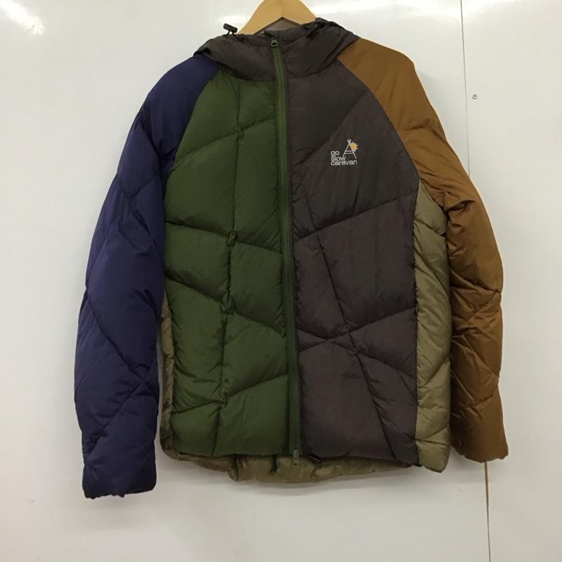 ゴースローキャラバン go slow caravan ジャケット、上着 ジャンパー、ブルゾン ジップアップジャケット ナイロンジャケット アウター ダウンジャケット 5 ロゴ、文字 マルチカラー / マルチカラー /  メンズ USED 古着 中古 10150291