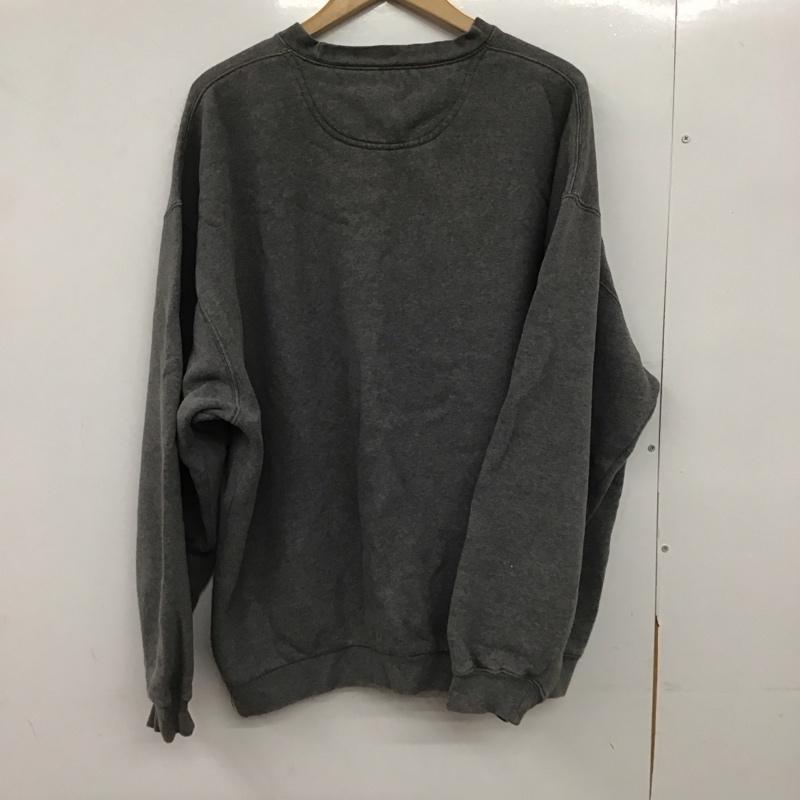 古着 USED トレーナー 長袖 長袖トレーナー スウェット クルーネック プルオーバー XL プリント 灰 / グレー /  メンズ USED 古着 中古 10150296