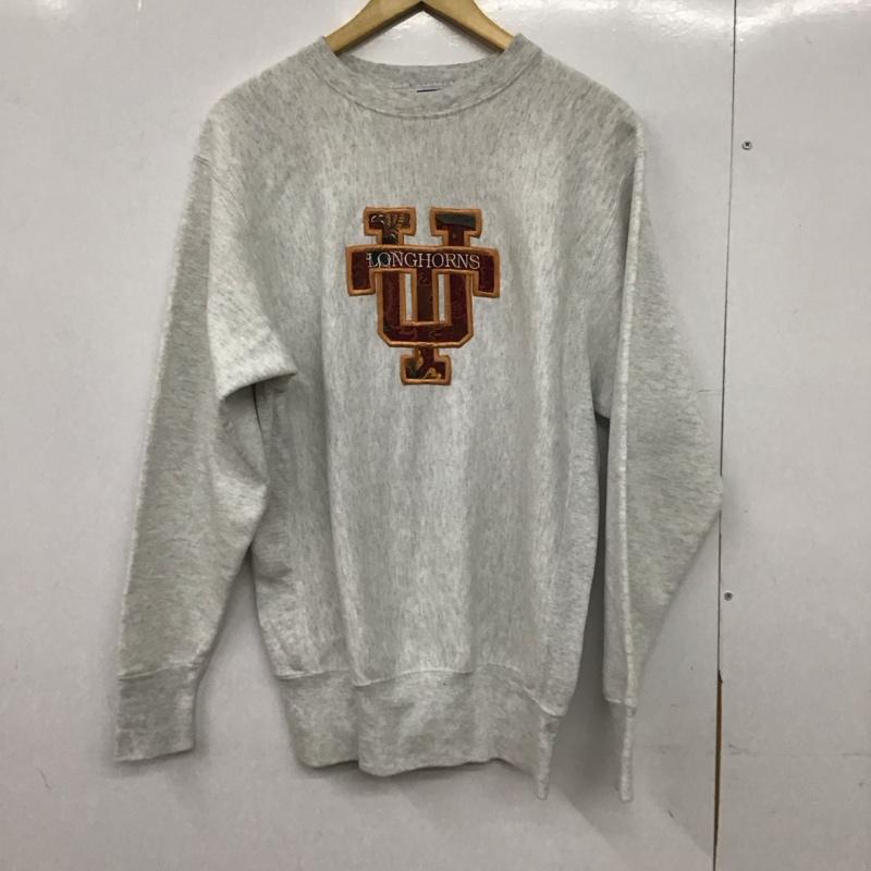 古着 USED トレーナー 長袖 長袖トレーナー スウェット クルーネック プルオーバー 90s L ロゴ、文字 灰 / グレー /  メンズ USED 古着 中古 10150297