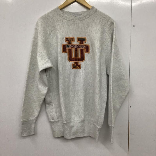 古着 USED トレーナー 長袖 長袖トレーナー スウェット クルーネック プルオーバー 90s L ロゴ、文字 灰 / グレー /  メンズ USED 古着 中古 10150297