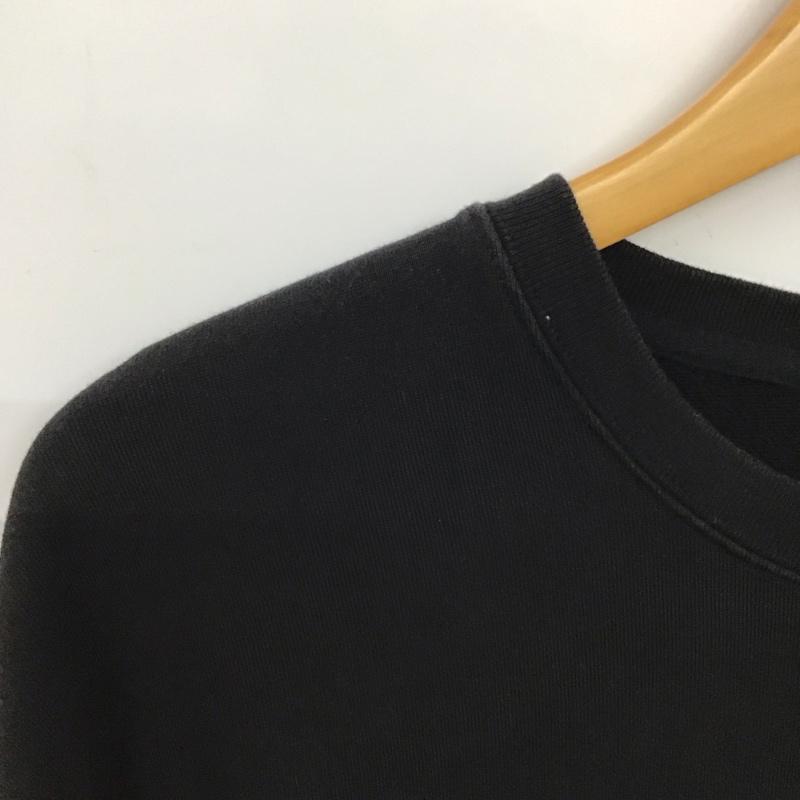 イズネス ミュージック ISNESS MUSIC トレーナー 長袖 長袖トレーナー スウェット クルーネック プルオーバー ONE SIZE ロゴ、文字 黒 / ブラック /  メンズ USED 古着 中古 10150302
