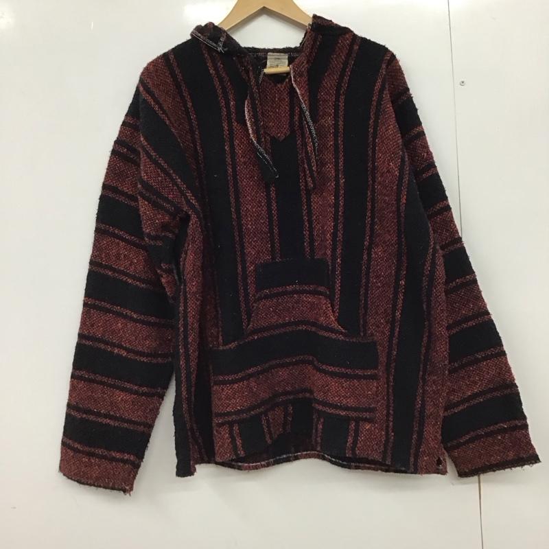 古着 USED パーカー 長袖 メキシカンパーカー Vネック 長袖パーカー L プリント マルチカラー / マルチカラー /  メンズ USED 古着 中古 10150304
