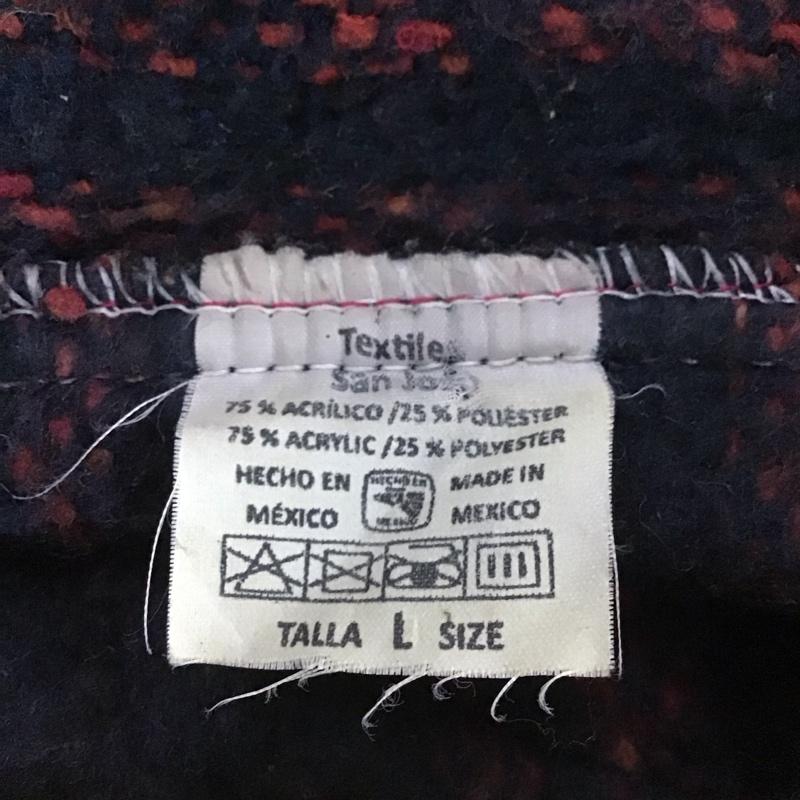 古着 USED パーカー 長袖 メキシカンパーカー Vネック 長袖パーカー L プリント マルチカラー / マルチカラー /  メンズ USED 古着 中古 10150304