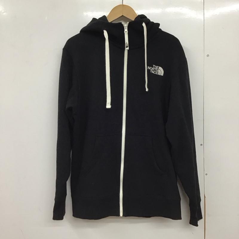 ザノースフェイス THE NORTH FACE パーカー 長袖 nt62130 リアビューフルジップフーディー スウェットパーカー M ロゴ、文字 黒 / ブラック /  メンズ USED 古着 中古 10150305