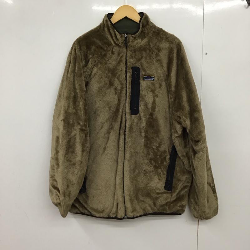フリークスストア FREAK S STORE ジャケット、上着 ジャンパー、ブルゾン ジップアップフリースジャケット アウター 長袖ジャケット リバーシブル XL ロゴ、文字 茶 / ブラウン /  メンズ USED 古着 中古 10150309