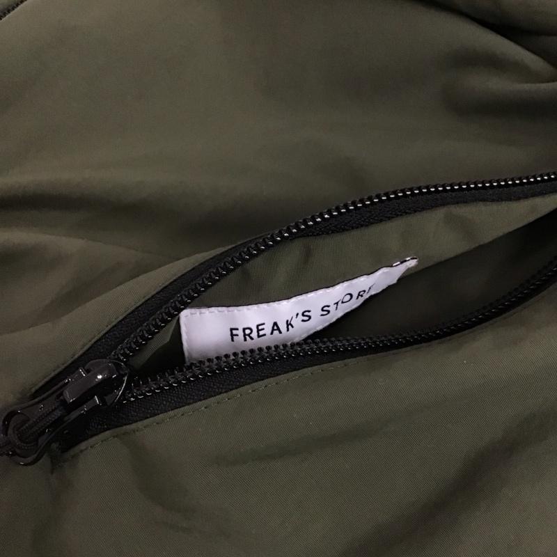 フリークスストア FREAK S STORE ジャケット、上着 ジャンパー、ブルゾン ジップアップフリースジャケット アウター 長袖ジャケット リバーシブル XL ロゴ、文字 茶 / ブラウン /  メンズ USED 古着 中古 10150309