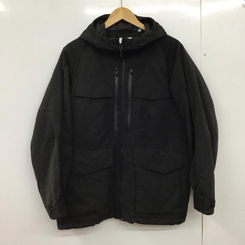 ユニクロ UNIQLO ジャケット、上着 ジャンパー、ブルゾン 311-442563 ハイブリッドダウンオーバーサイズパーカ M 無地 黒 / ブラック /  メンズ USED 古着 中古 10150310
