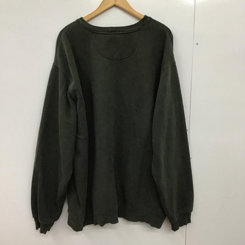 カーハート Carhartt トレーナー 長袖 長袖トレーナー スウェット クルーネック プルオーバー ロゴ、文字 カーキ / カーキ /  メンズ USED 古着 中古 10150312