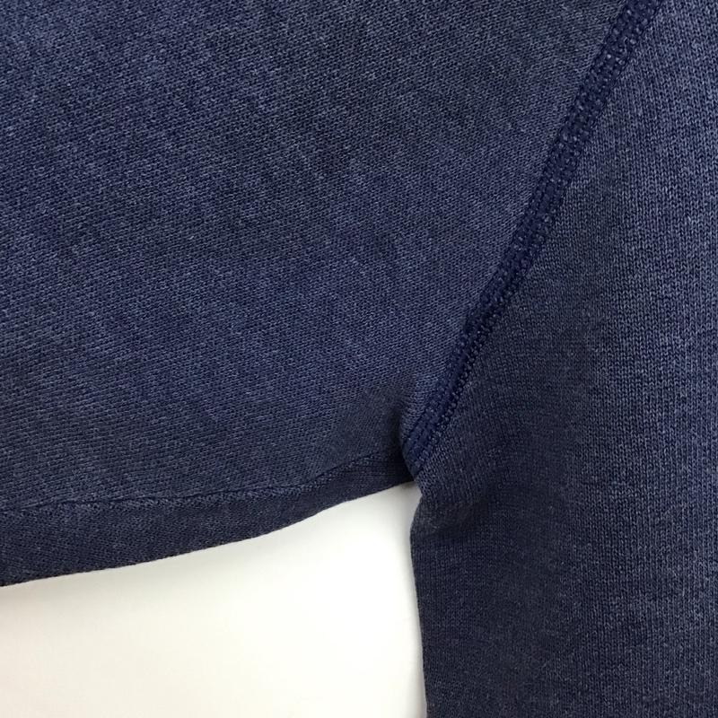 ヘインズ HANES トレーナー 長袖 長袖トレーナー スウェット クルーネック プルオーバー L プリント 紺 / ネイビー /  メンズ USED 古着 中古 10150314