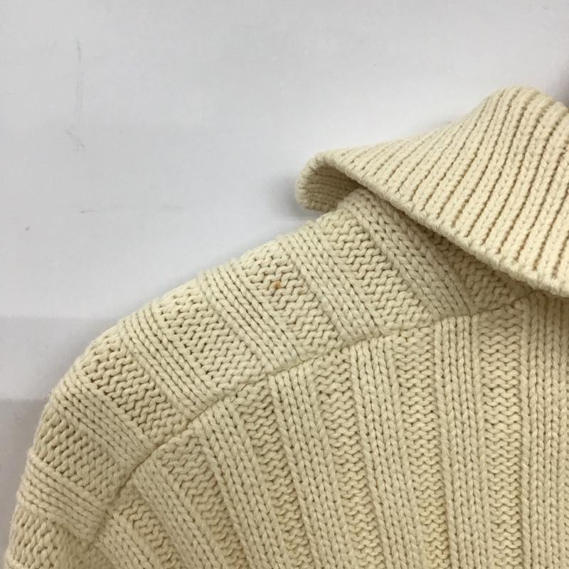 ジェイクルー J.CREW ニット、セーター 長袖 長袖ニットカットソー Vネック セーター L 無地 アイボリー / アイボリー /  メンズ USED 古着 中古 10150315