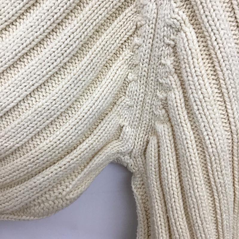 ジェイクルー J.CREW ニット、セーター 長袖 長袖ニットカットソー Vネック セーター L 無地 アイボリー / アイボリー /  メンズ USED 古着 中古 10150315