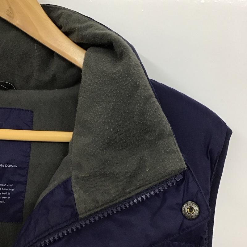 エルエルビーン L.L.Bean ベスト ベスト ダウンベスト ジップアップベスト M ロゴ、文字 紺 / ネイビー /  メンズ USED 古着 中古 10150320