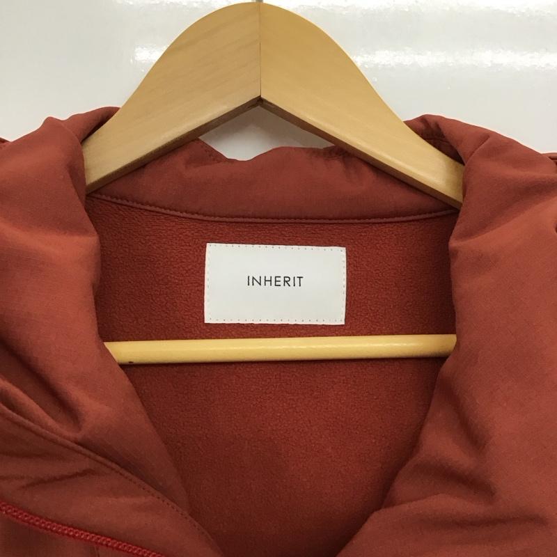 インヘリット INHERIT ジャケット、上着 ジャンパー、ブルゾン ジップアップジャケット ナイロンジャケット アウター L 無地 えんじ / ワインレッド /  メンズ USED 古着 中古 10150324