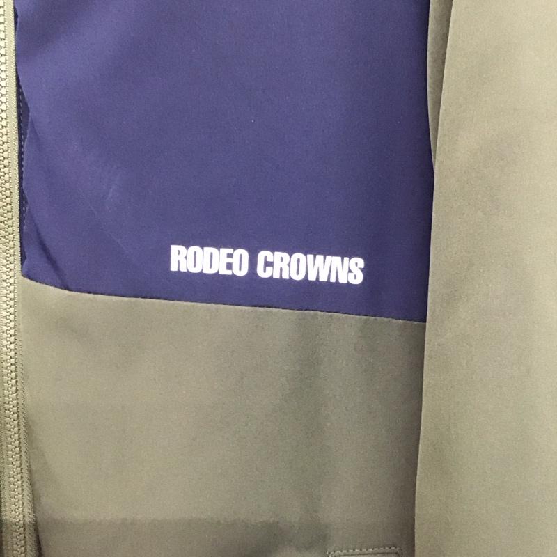 ロデオクラウンズワイドボウル RODEO CROWNS WIDE BOWL ジャケット、上着 ジャンパー、ブルゾン 421faw30-1650 リバーシブルバイカラーパフブルゾン M ロゴ、文字 カーキ / カーキ /  メンズ USED 古着 中古 10150326