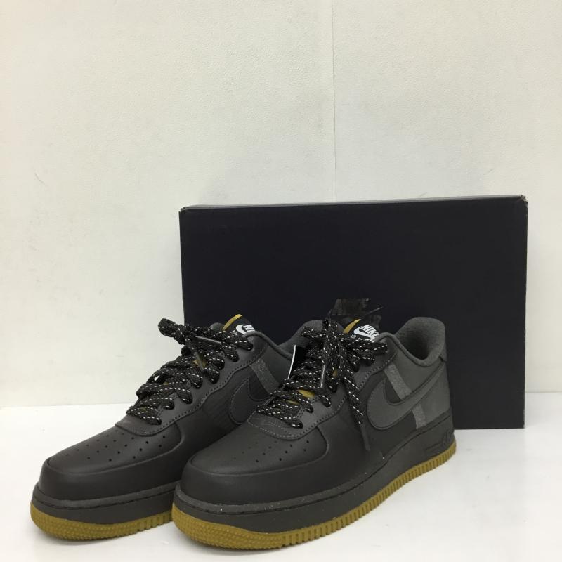ナイキ NIKE スニーカー スニーカー FB8877-200 Air Force 1 Low  07 LV8 Medium Ash Bronzine Blue Tint 27.5cm ロゴ、文字 黒 / ブラック / X チャコールグレー / チャコールグレー /  メンズ USED 古着 中古 10150330