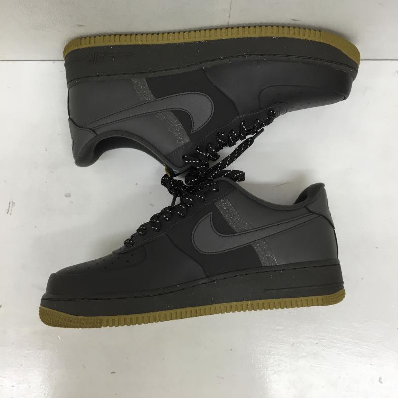 ナイキ NIKE スニーカー スニーカー FB8877-200 Air Force 1 Low  07 LV8 Medium Ash Bronzine Blue Tint 27.5cm ロゴ、文字 黒 / ブラック / X チャコールグレー / チャコールグレー /  メンズ USED 古着 中古 10150330
