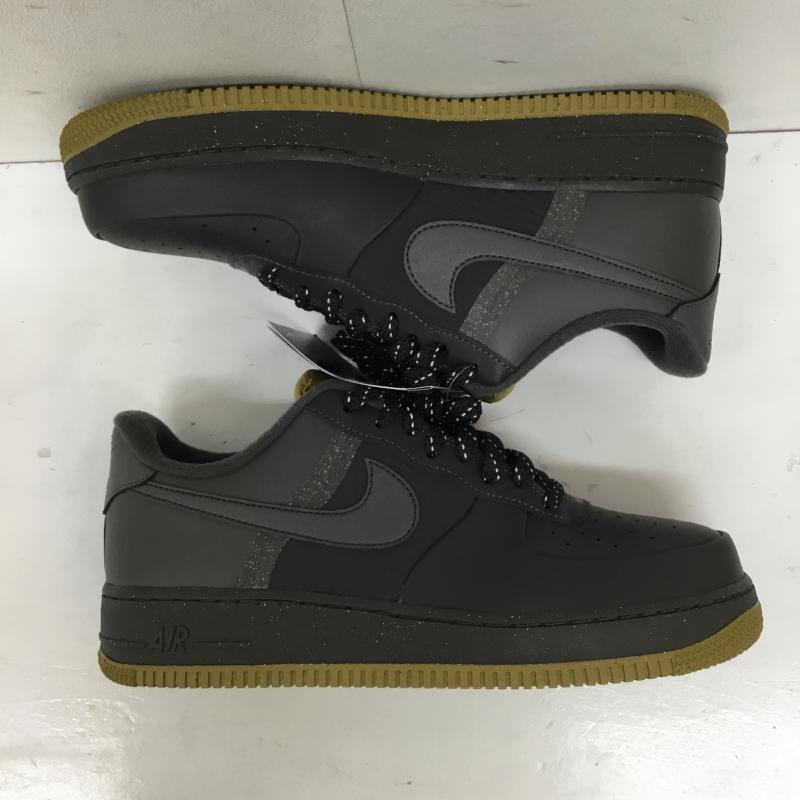 ナイキ NIKE スニーカー スニーカー FB8877-200 Air Force 1 Low  07 LV8 Medium Ash Bronzine Blue Tint 27.5cm ロゴ、文字 黒 / ブラック / X チャコールグレー / チャコールグレー /  メンズ USED 古着 中古 10150330