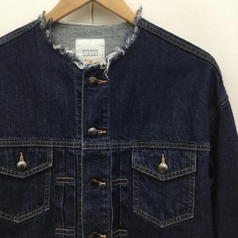 ローリーズファーム LOWRYS FARM ジャケット、上着 ジャケット、ブレザー デニムジャケット M 無地 インディゴ / インディゴ /  レディース USED 古着 中古 10150334