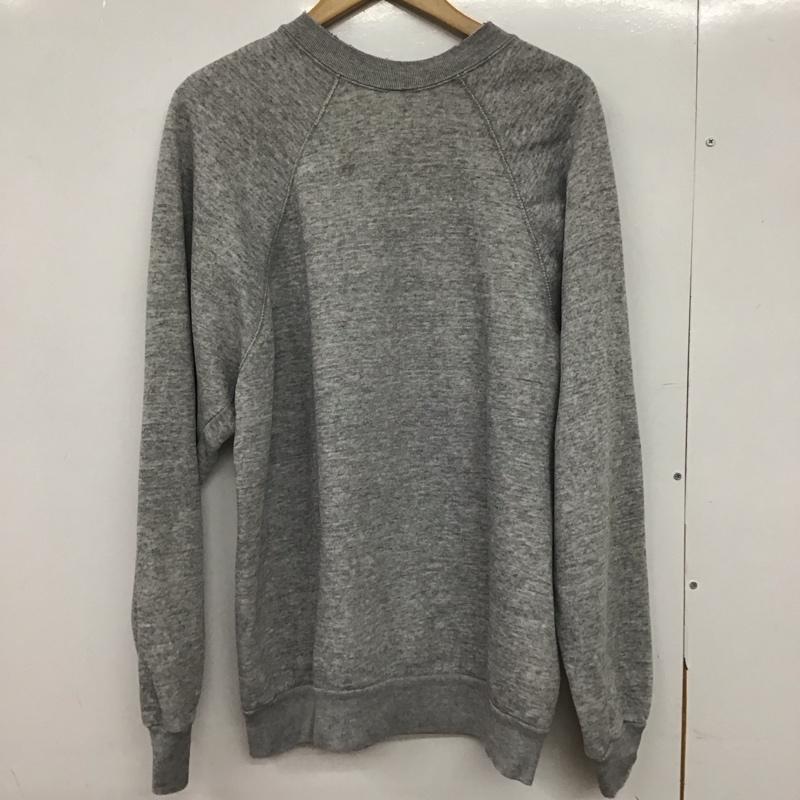 タルテックス tultex トレーナー 長袖 長袖トレーナー スウェット クルーネック プルオーバー 無地 灰 / グレー /  メンズ USED 古着 中古 10150348