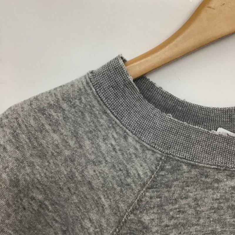 タルテックス tultex トレーナー 長袖 長袖トレーナー スウェット クルーネック プルオーバー 無地 灰 / グレー /  メンズ USED 古着 中古 10150348