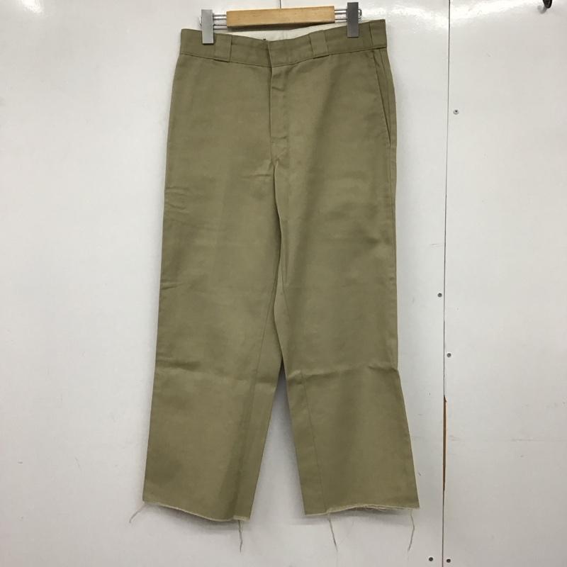 ディッキーズ Dickies パンツ ワークパンツ、ペインターパンツ ワイドパンツ カジュアルパンツ ワークパンツ 八分丈 30インチ 無地 ベージュ / ベージュ /  メンズ USED 古着 中古 10150358