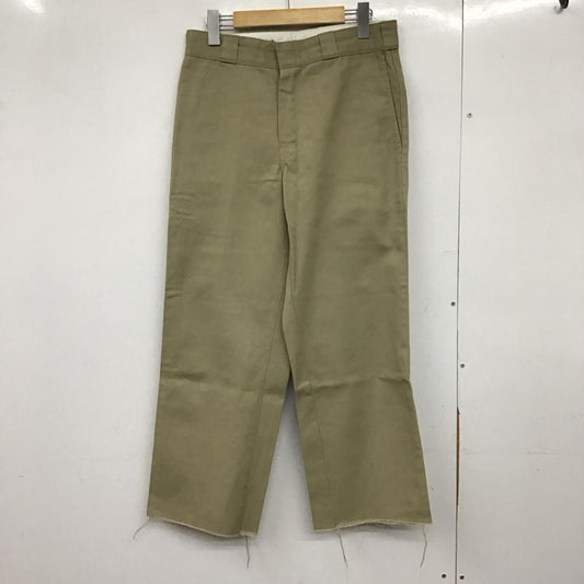 ディッキーズ Dickies パンツ ワークパンツ、ペインターパンツ ワイドパンツ カジュアルパンツ ワークパンツ 八分丈 30インチ 無地 ベージュ / ベージュ /  メンズ USED 古着 中古 10150358